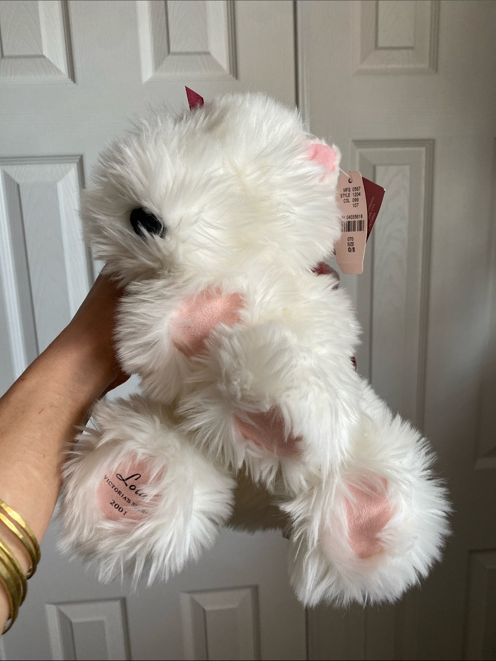 🤍 NWT Collectible Victoria's Secret Plus Lola Dog Wearing A Sweater 2001 GUND